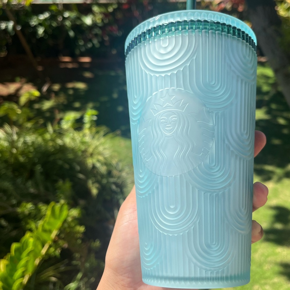 Blue mermaid collectible Starbucks cup medium grande 16oz size